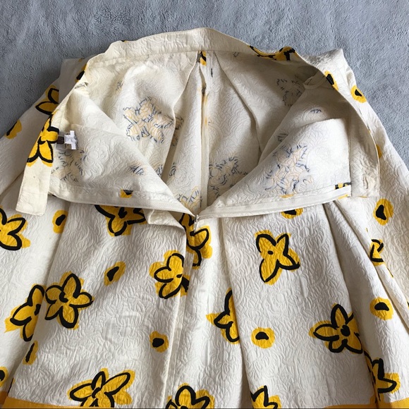 VTG Emanuel Ungaro Parallele Quilted Floral Skirt - Picture 9 of 13